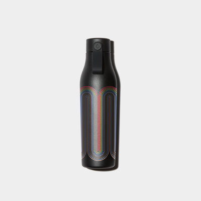 Show details for Sample MOO Water Bottle - Jet Black - 360 Wrap