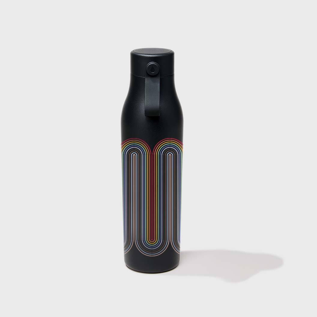 Show details for Sample MOO 25oz Water Bottle - Jet Black - 360 Wrap