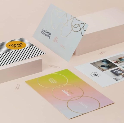Show details for Half Page Cotton Postcards